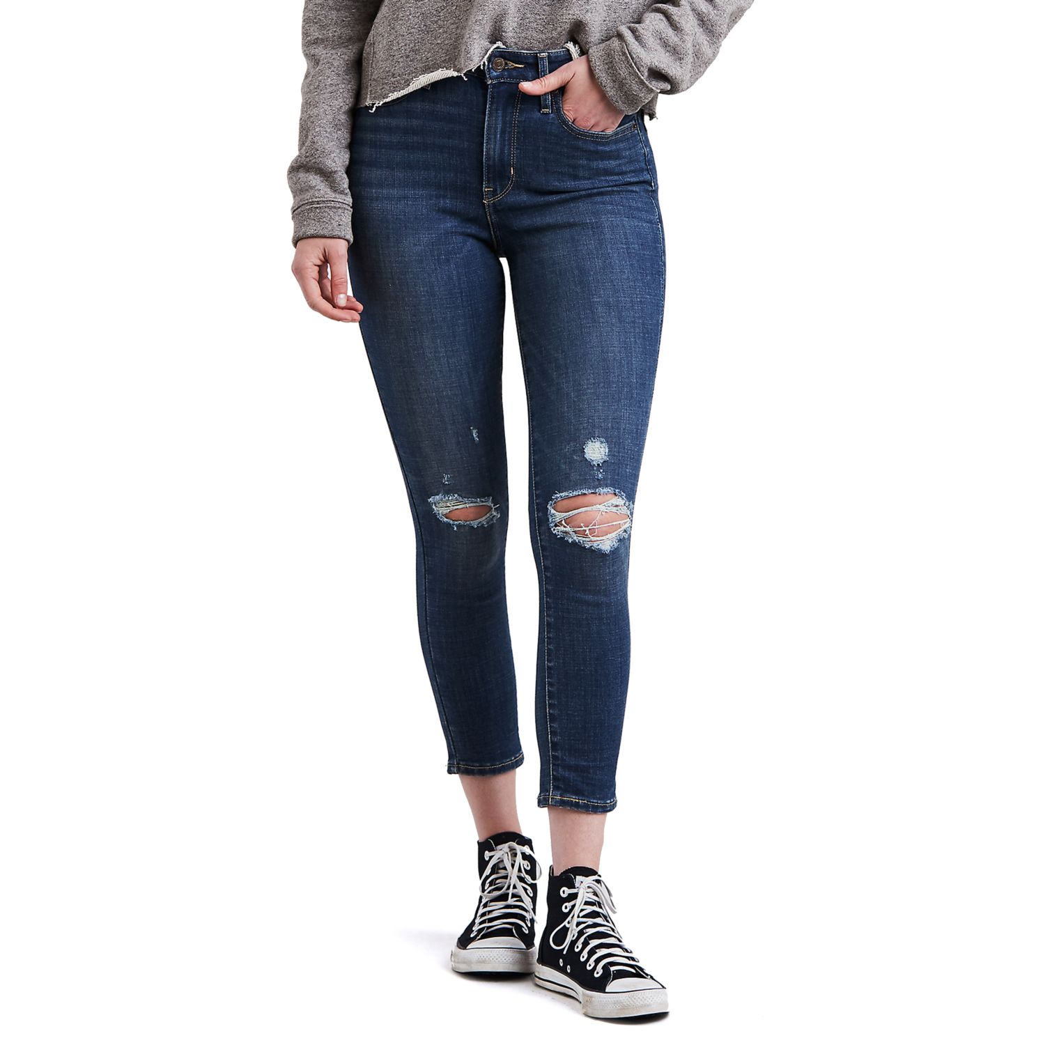 levi's ankle skinny jeans womens