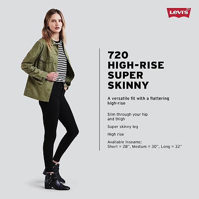 Women s Levi s 720 High Rise Super Skinny Jeans