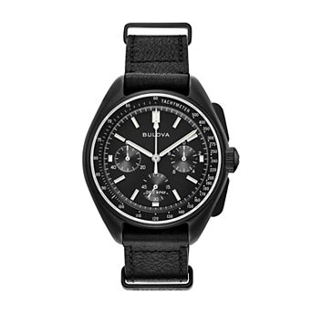 Bulova Men's Special Edition Lunar Pilot Leather Chronograph Watch - 98A186