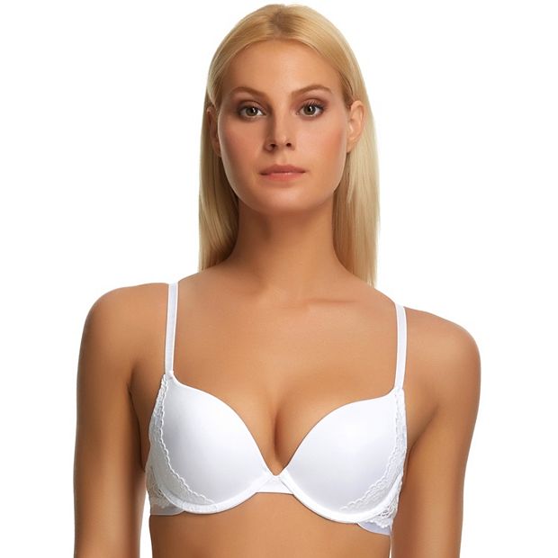 Apt. 9® Bra: Lace-Trim Balconette Push-Up Bra - Women's