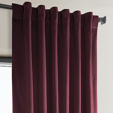EFF Heritage Plush Velvet Room Darkening Curtain Panel