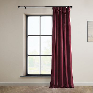 EFF Heritage Plush Velvet Room Darkening Curtain Panel