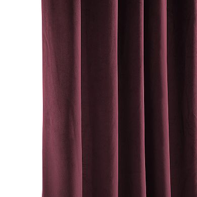 EFF Heritage Plush Velvet Room Darkening Curtain Panel