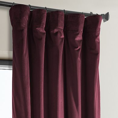 EFF Heritage Plush Velvet Room Darkening Curtain Panel