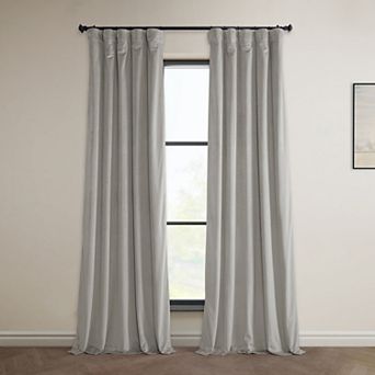 EFF Heritage Plush Velvet Room Darkening Curtain Panel