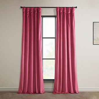 EFF Heritage Plush Velvet Room Darkening Curtain Panel