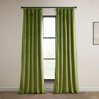 EFF Heritage Plush Velvet Room Darkening Curtain Panel