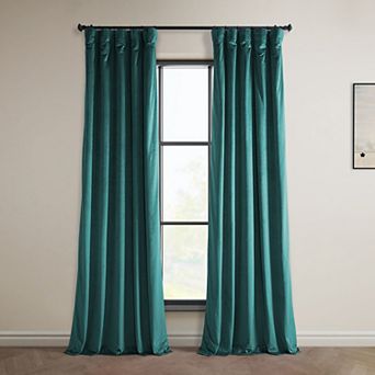 EFF Heritage Plush Velvet Room Darkening Curtain Panel