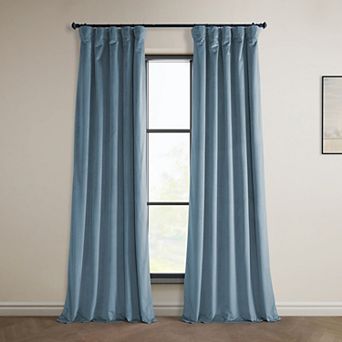 EFF Heritage Plush Velvet Room Darkening Curtain Panel