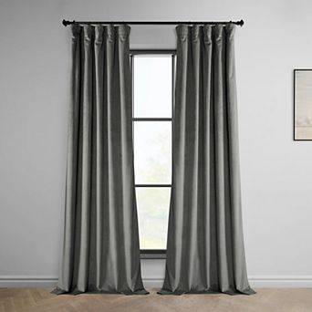 EFF Heritage Plush Velvet Room Darkening Curtain Panel