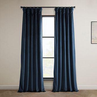 EFF Heritage Plush Velvet Room Darkening Curtain Panel