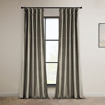 EFF Heritage Plush Velvet Room Darkening Curtain Panel