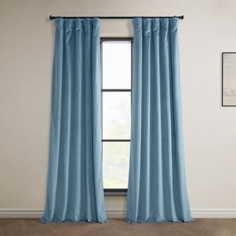 EFF Heritage Plush Velvet Room Darkening Curtain Panel