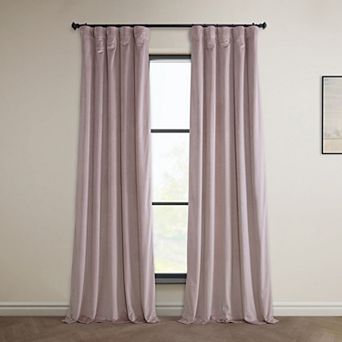 EFF Heritage Plush Velvet Room Darkening Curtain Panel