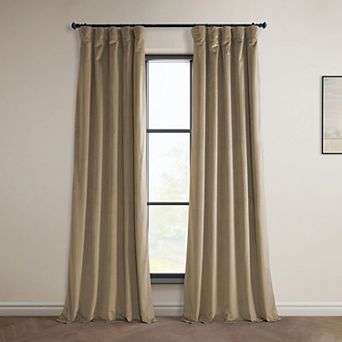 EFF Heritage Plush Velvet Room Darkening Curtain Panel
