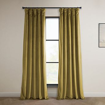 EFF Heritage Plush Velvet Room Darkening Curtain Panel