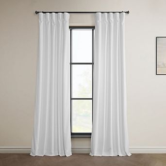 EFF Heritage Plush Velvet Room Darkening Curtain Panel
