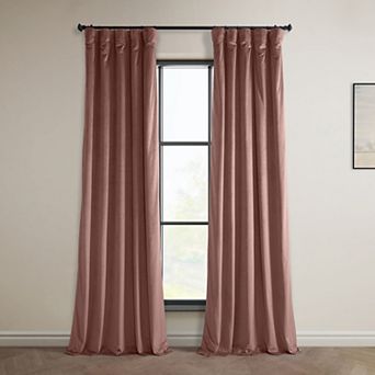 EFF Heritage Plush Velvet Room Darkening Curtain Panel