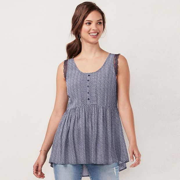 Lauren Conrad Trim Tunic Tops for Women