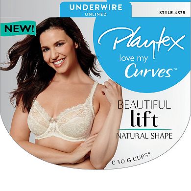 Playtex Bras: Love My Curves Beautiful Lace & Lift Full-Figure Underwire Bra US4825