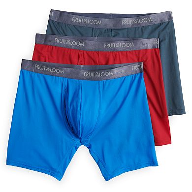 Men's Fruit of the Loom 3-pack Signature Everlight Stretch Boxer Briefs