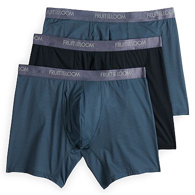 Fruit of the Loom Getaway Mens 3 Pack Long Leg Boxer Briefs 3gjllc1 at Vancouver Mall in Vancouver, WA