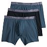 Fruit Of The Loom Mutande Boxer Uomo Everlight, 3 Pezzi, Tessuto Ultra Leggero E Traspirante, Elastico A 4 Vie, Taglia Media, Colori Nero/Grigio
