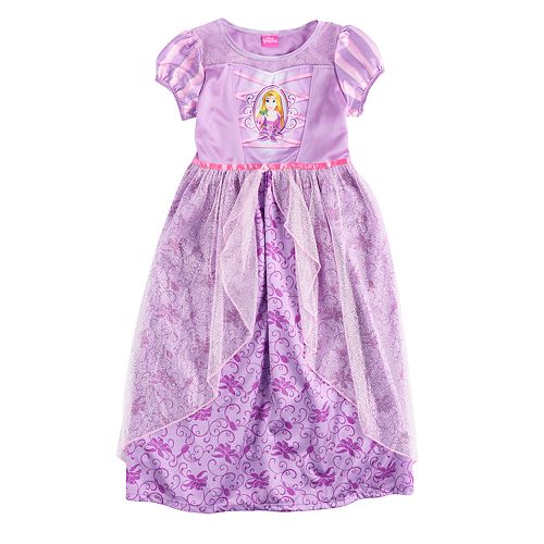 Disney's Rapunzel Girls 48 Sparkly DressUp Nightgown