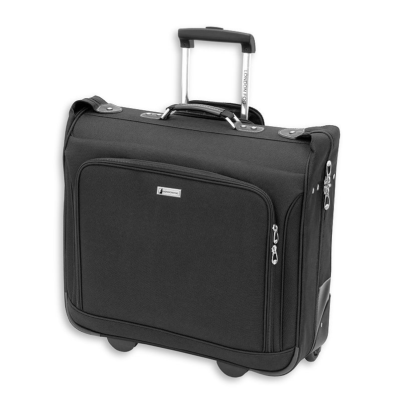 Light rust. some cracking! London Fog Buckingham Black Polyester Rolling Garment Bag
