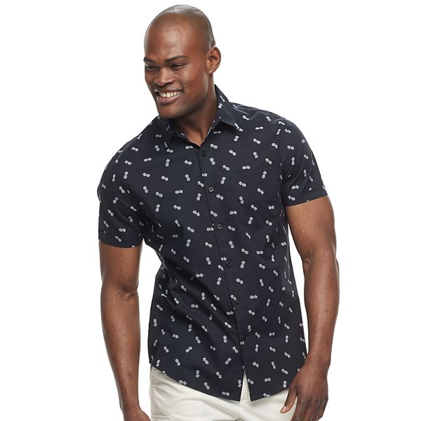 Men's Apt. 9® Slim-Fit Patterned Stretch Button-Down Shirt