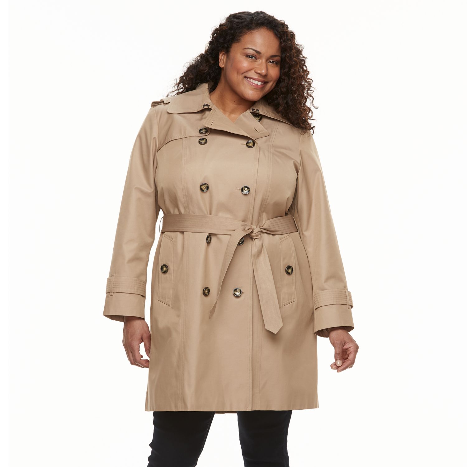 plus size trench coats on sale