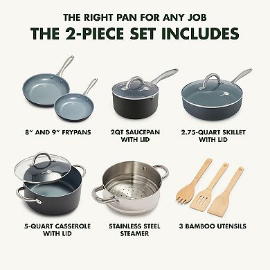 GreenPan Lima 12-pc. Ceramic Nonstick Cookware Set