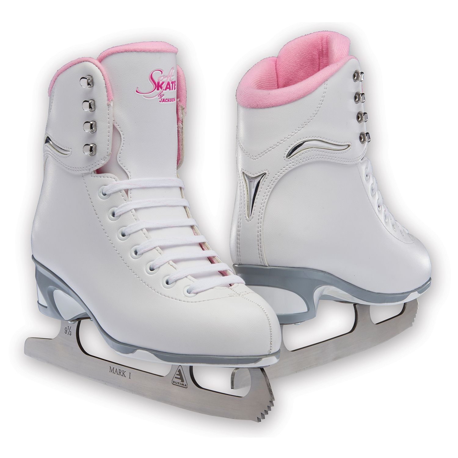 girls pink ice skates