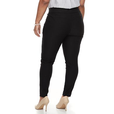 Plus Size Apt. 9® Twill Pull-On Skinny Pants