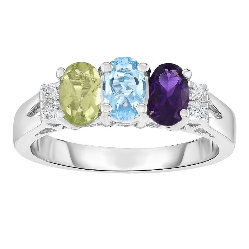 Sterling Silver Cubic Zirconia Ring, Womens, Size: 7