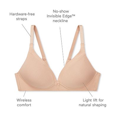 Warners Invisible Bliss® Cotton Comfort Wireless Lift T-shirt Bra RN0141A