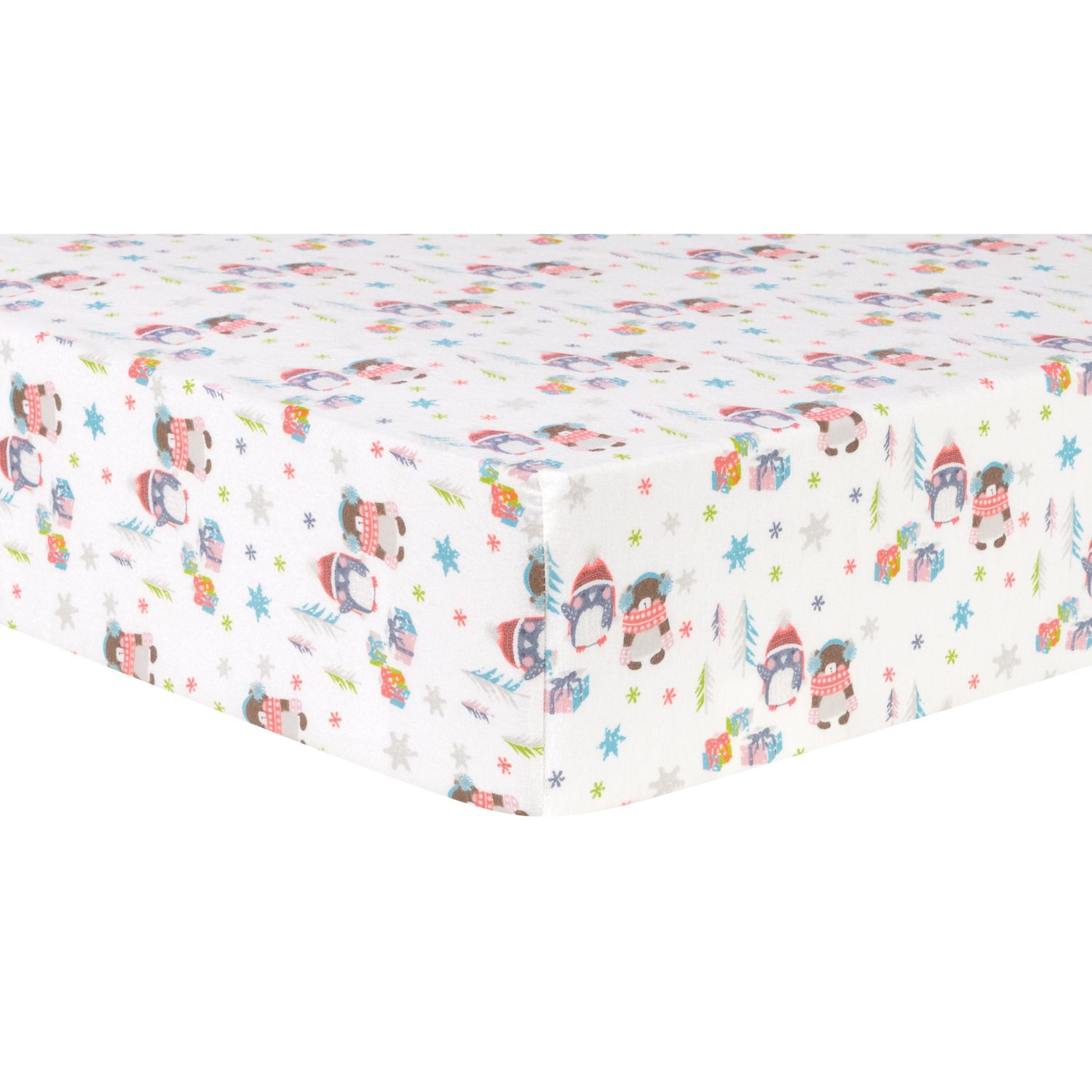 flannel fitted crib sheet