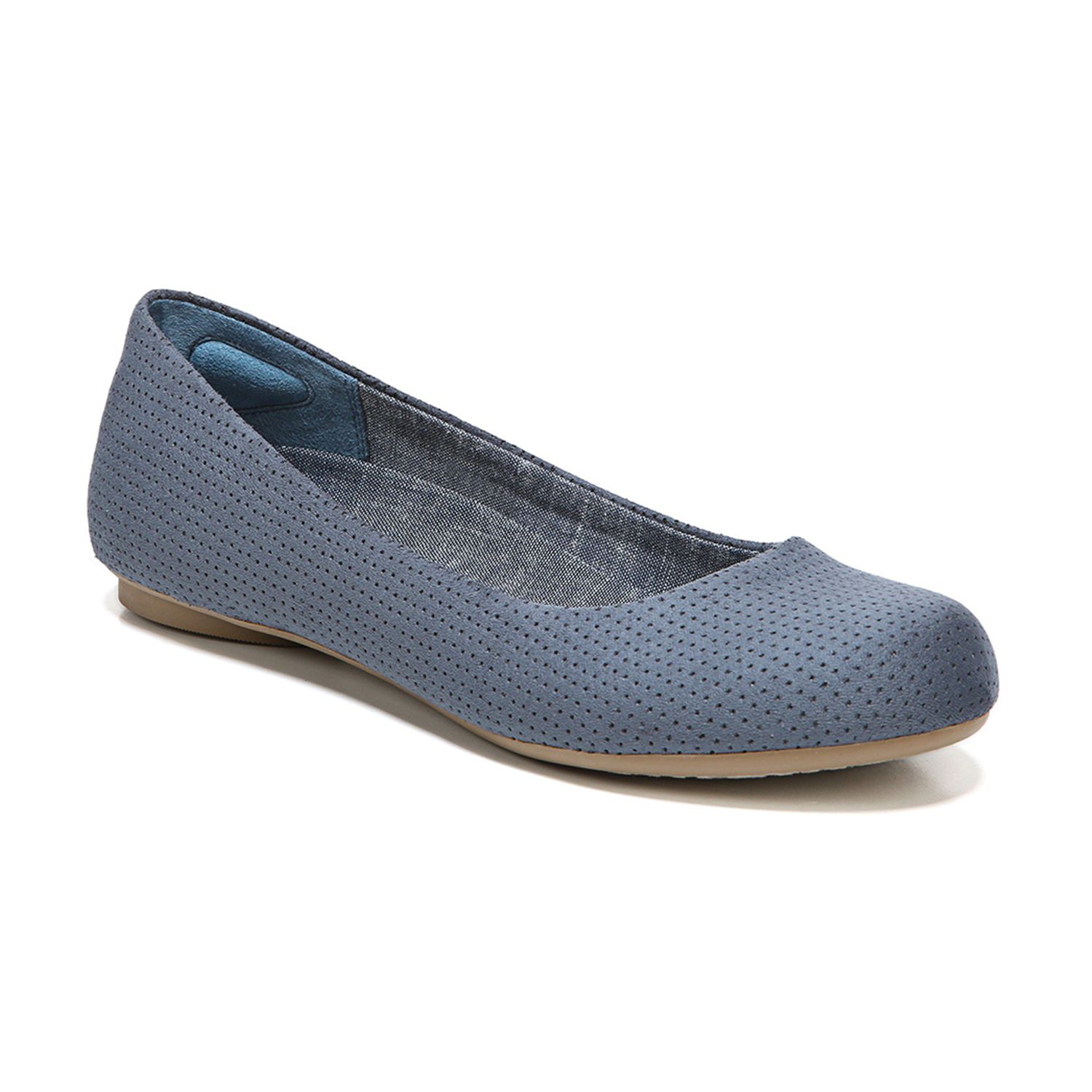 dark blue ballet flats
