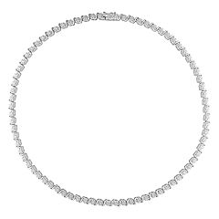 Beautiful White Lace Choker Necklace with Silver-tone Hardware