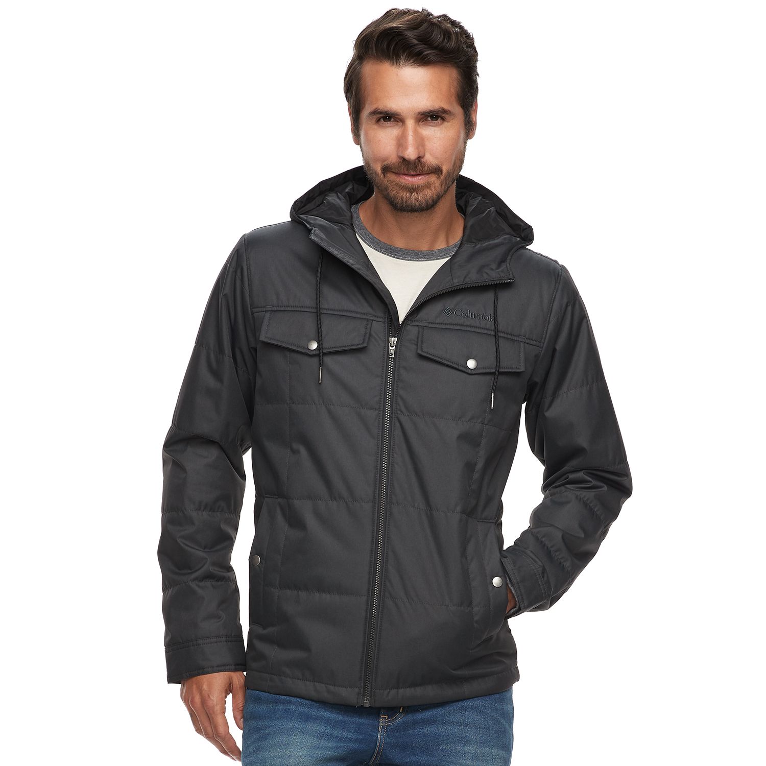 columbia insulated hooded jacket