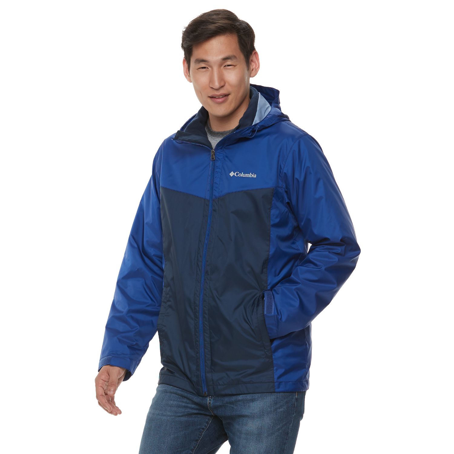 columbia weather drain rain jacket