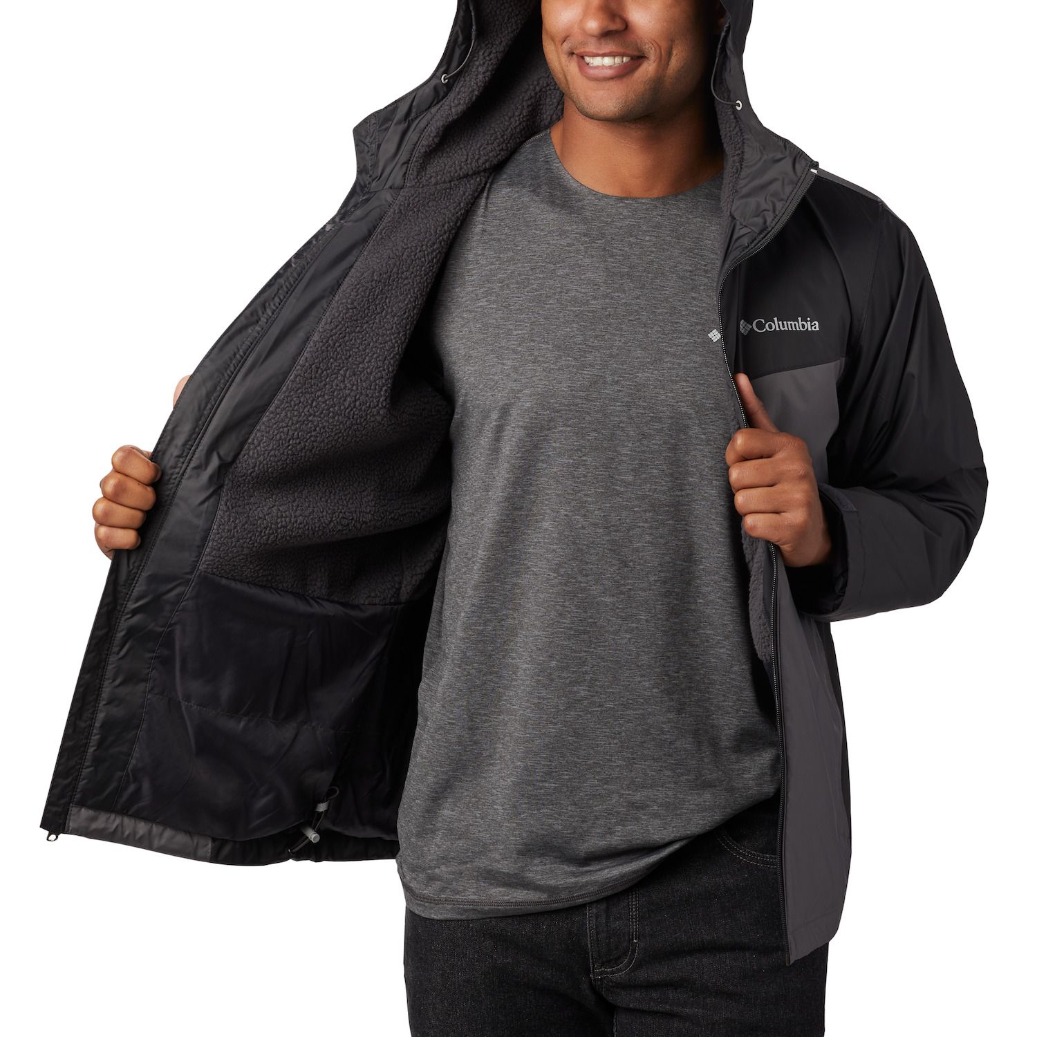 columbia weather drain sherpa lined jacket