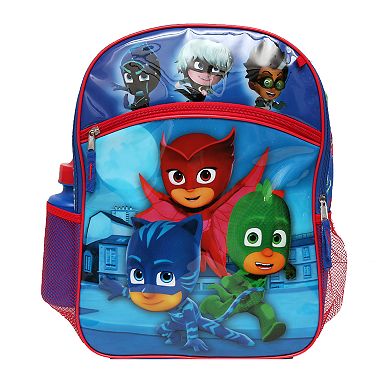 Kids PJ Masks Backpack, Lunch Tote, Cinch Bag, Gadget Case & Water Bottle Set