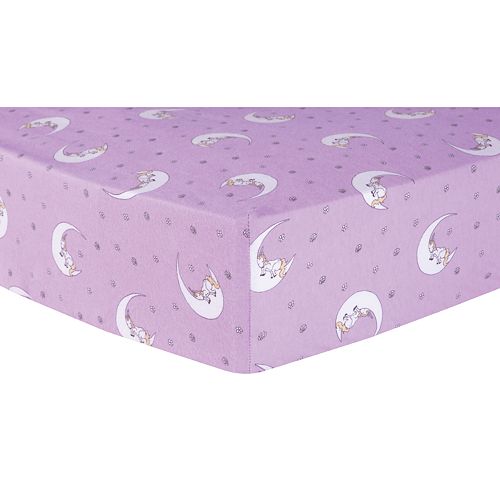 Trend Lab Unicorn Moon Deluxe Flannel Fitted Crib Sheet