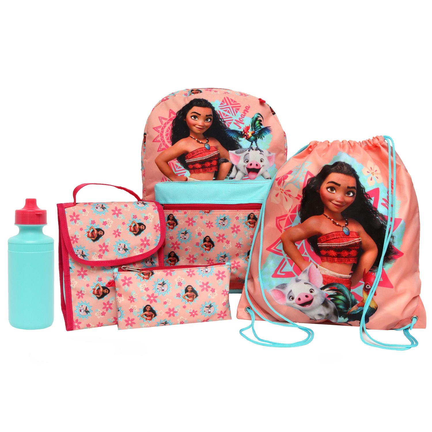 moana backpack and lunchbox set