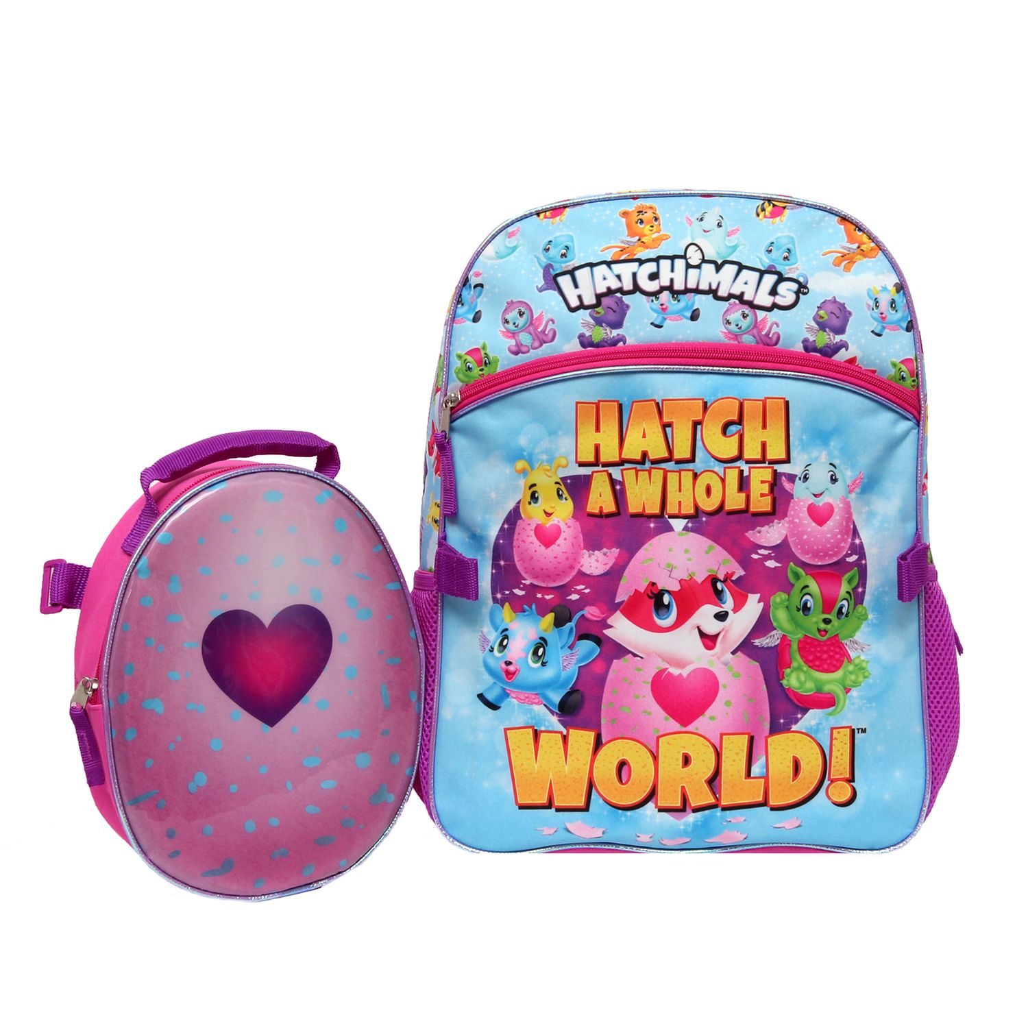 hatchimals backpack with detachable lunch bag