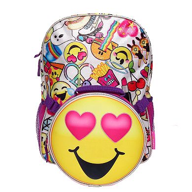 Kids Emoji Backpack & Lunch Tote Set
