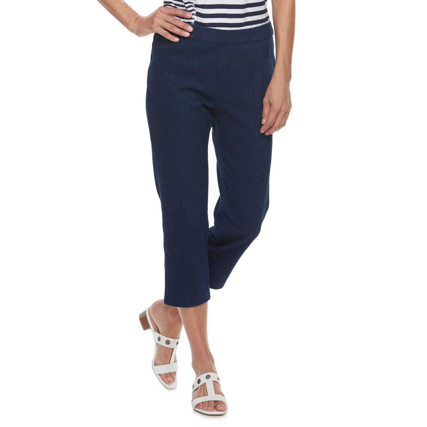 alfred dunner denim capris