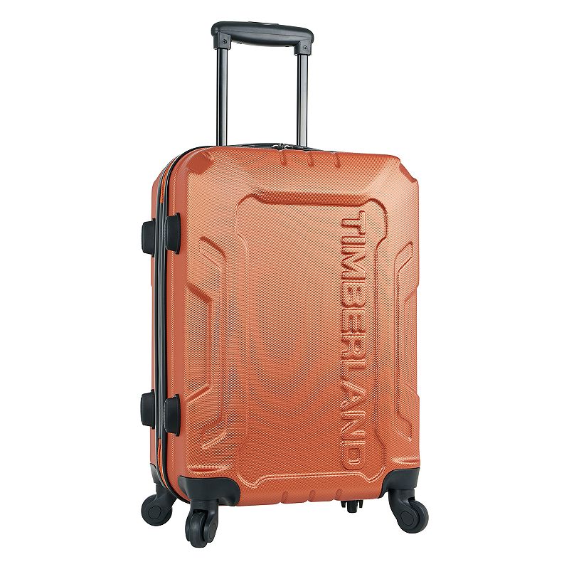 Timberland Boscawen Carry-On Hardside Spinner Luggage, Orange, 21 Carryon