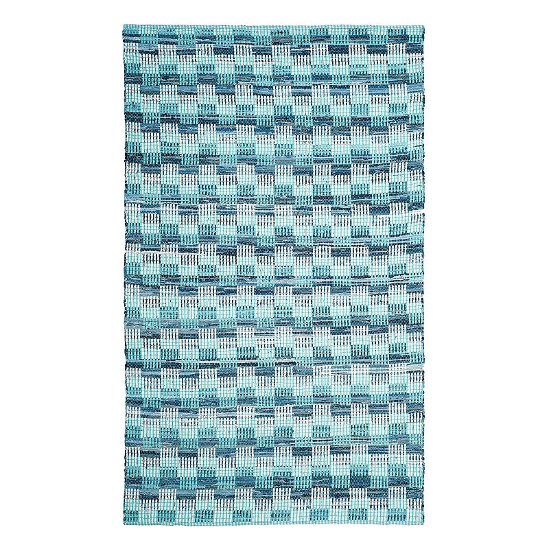 Safavieh Montauk Phoenix Geometric Rug, Turquoise/Blue, 6X9 Ft